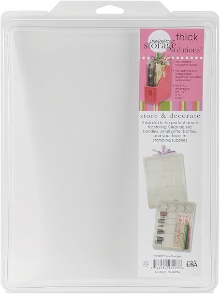 Amazon Co Jp Stampendous 大量購入 厚いストレージソリューション 8 5 インチ X 11 インチ X 63 インチ Stor02 5個パック ホーム キッチン