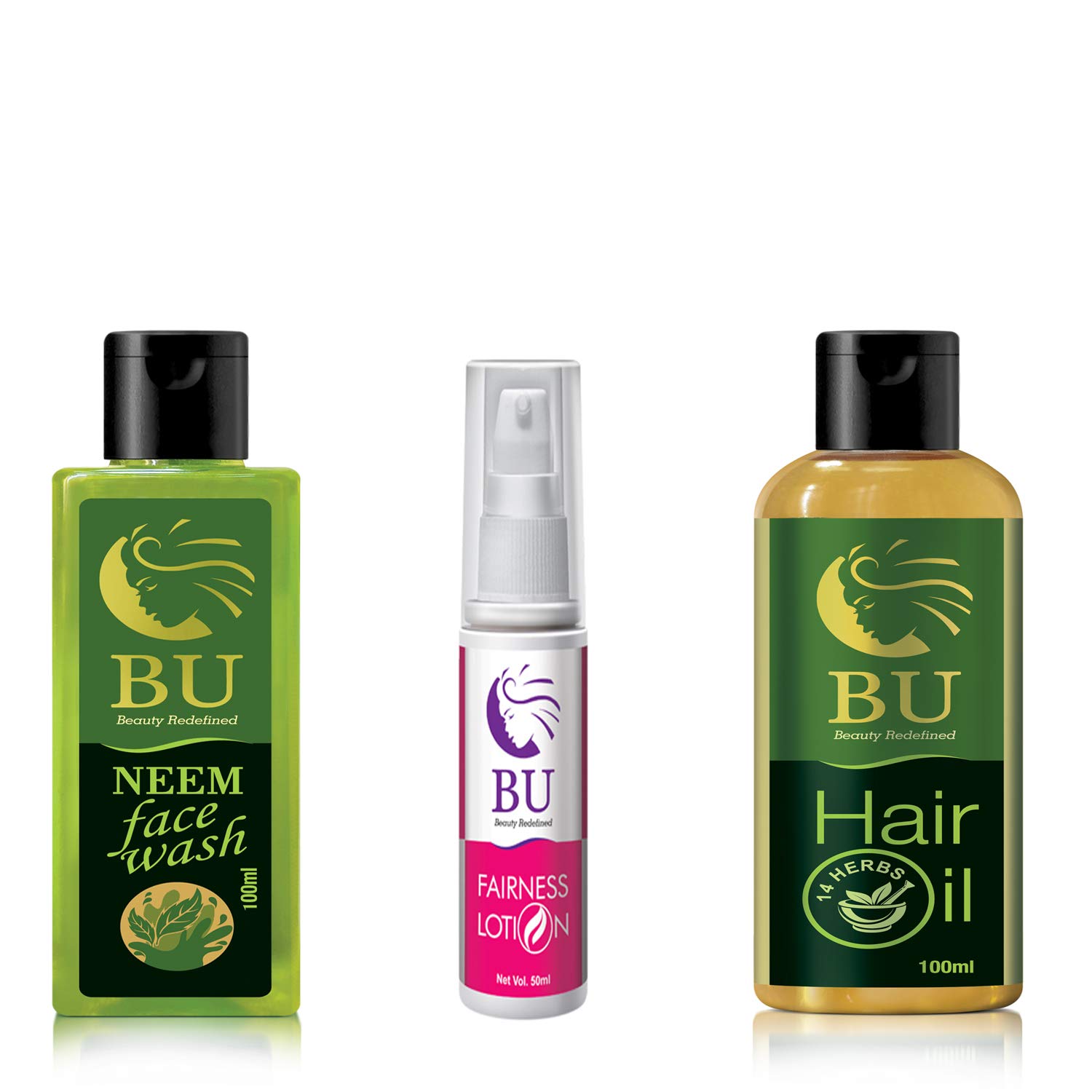 Buy Bu Healthcare 100 Natural Organic Face And Hair Kit Anti