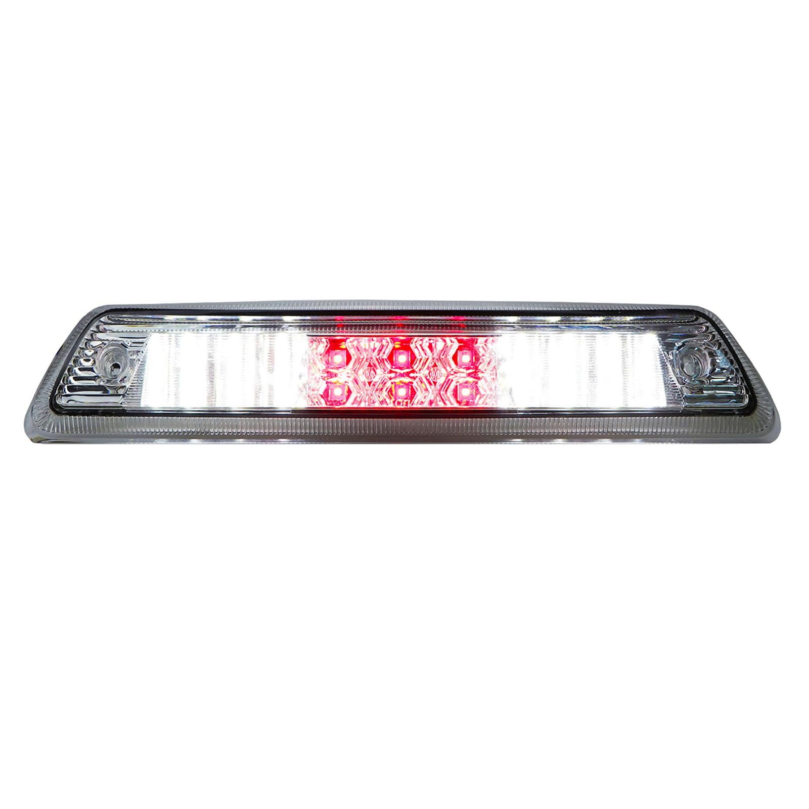 Photo 1 of For 2009-2014 Ford F-150 LED High Mount 3rd Third Tail Brake Light (Chrome Housing Clear Lens)