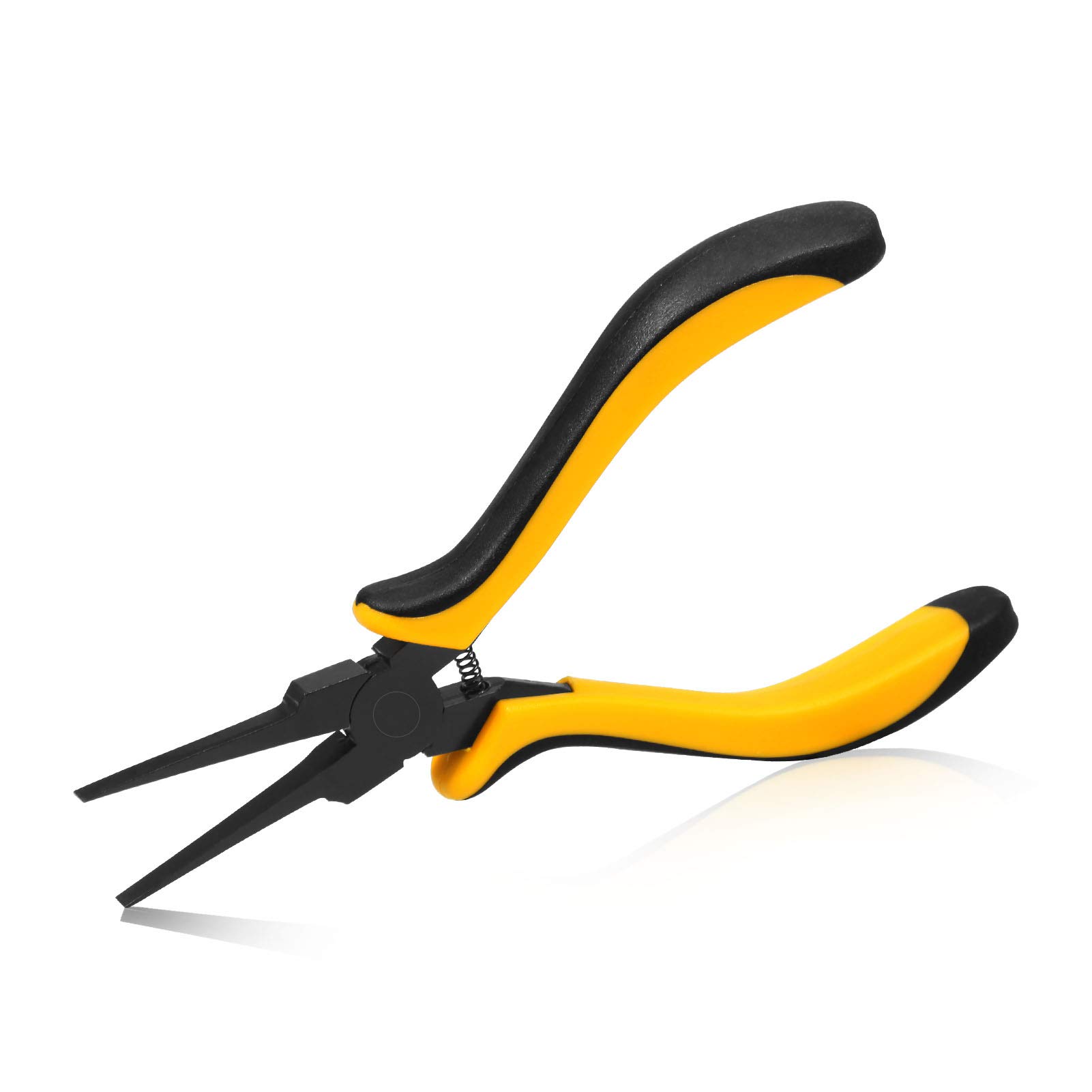 SPEEDWOX Thin Flat Nose Pliers 5.5 Inch Thin Flat Needle Nose Pliers Mini Flat Nose Pliers with Smooth Jaw for Jewelry Making Handcraft PCB Board