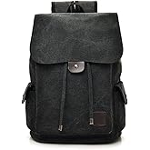 SIQITECHNO Canvas Backpack Vintage Backpack College Backpack for Men Women Rucksack Bookbag Gift for Men Fits 14 Inch Laptop