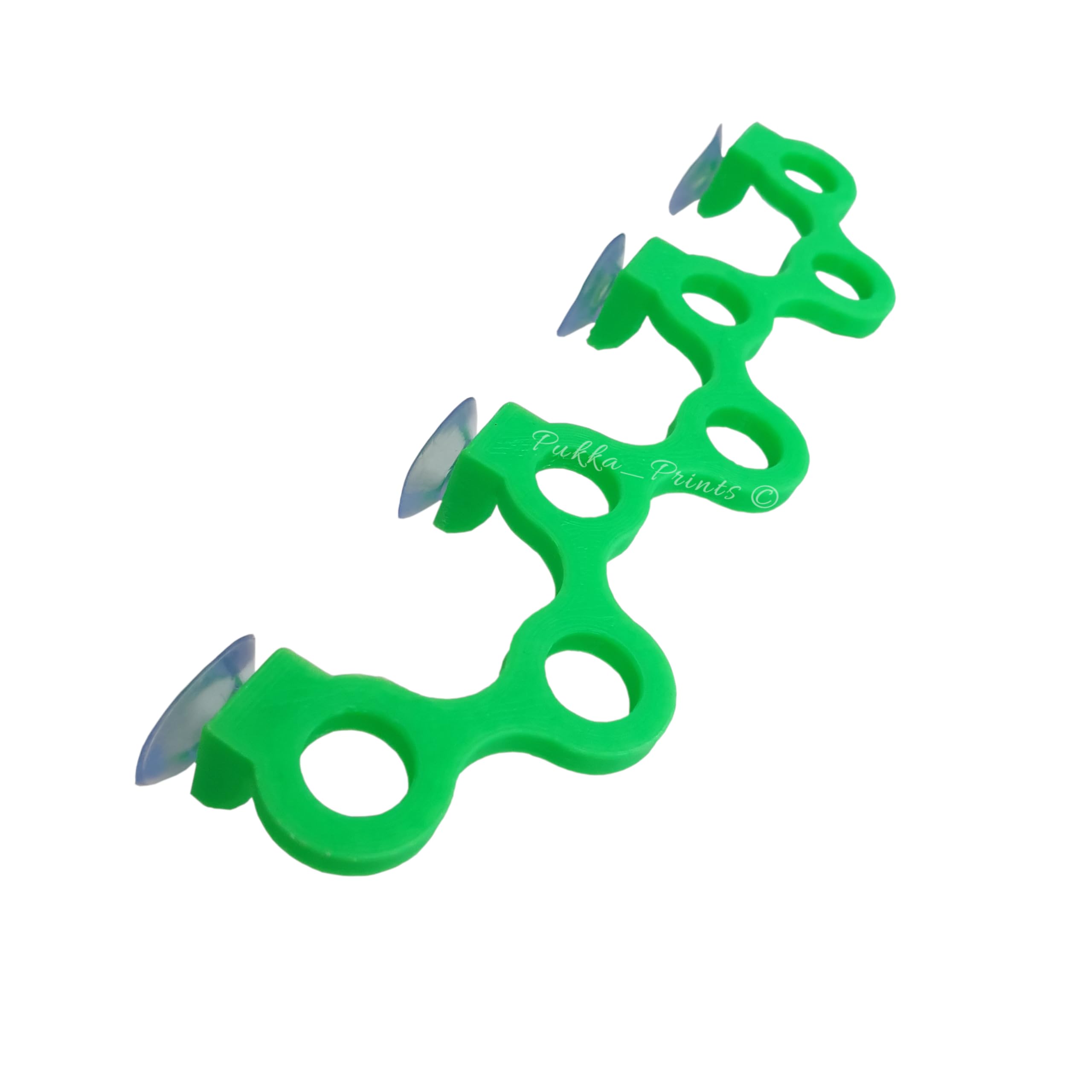 7 Hole Coral Frag Rack Holder For Frag Plugs Bright Green