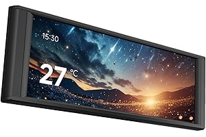 Thermalright Trofeo Vision LCD Black 6.86-inch Full-Color LCD Display with a Magnetic Panel Screen, Supporting DIY Dynamic/St