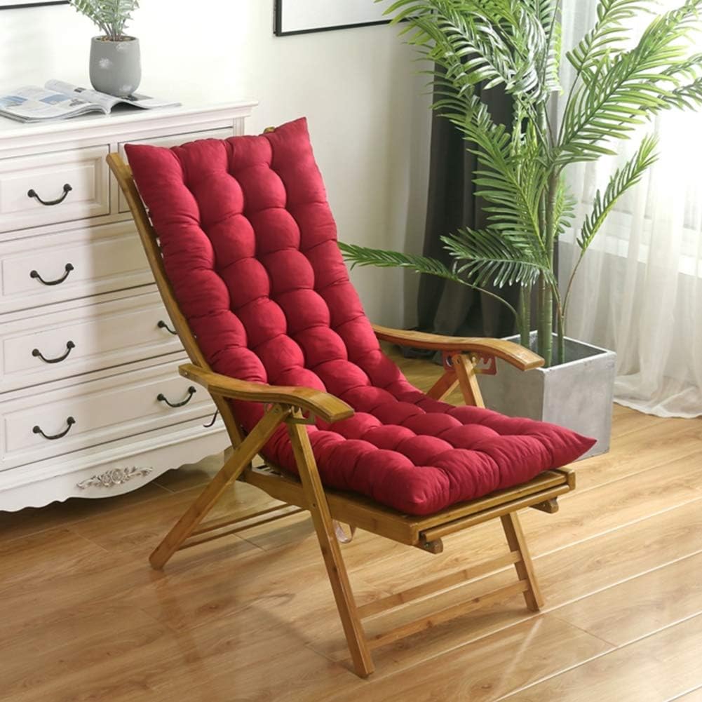 Große Verdicken Nicht-Slip Liegestuhl Stuhlkissen Festgelegt