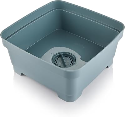 Minky 11L Washing Up Bowl with Plug & Strainer Olivine UK Made