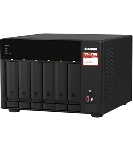 QNAP TS-673 6ベイ NAS(メモリ16GB) TS-673 | Affordable high-end AMD RX-421ND quad-core NAS with PCIe
