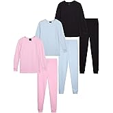 dELiA*s Girls Thermal Underwear - 6 Piece Waffle Knit Long Sleeve Thermal Shirt & Long Johns Girls Thermal Pants Set (2T-16)