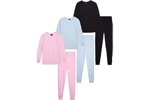 dELiA*s Girls Thermal Underwear - 6 Piece Waffle Knit Long Sleeve Thermal Shirt & Long Johns Girls Thermal Pants Set (2T-16)
