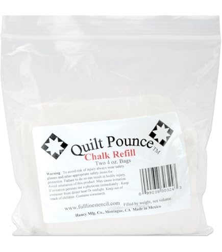 Tampon à Poudre Craie Rose 113g - Transfert Pochoirs Couture - Hancy Quilt Pounce Pad
