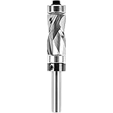 SpeTool Top and Bottom Bearing Compression Flush Trim Router Bit ,1/4 Inch Shank 1/2 Inch Cutting Diameter, Solid Carbide Spi