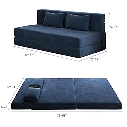 Luoxiao Folding Sofa Bed Queen with 2