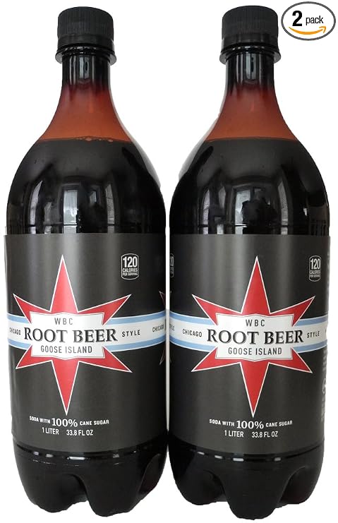 Wbc goose island, soda with 100% cane sugar, root beer (746742400134)
