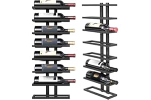 Wall Mount Wine Rack, Detachable Wall Mounted Wine，Wall Racks for Wine Bottles Display and Storage, Hanging Bottle Organizer 