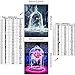 2 Packs 5D DIY Diamond Painting Set Decorating Wall Stickers For Living Room,Full Square Drill Rose Rhinestone(30X40CM/12X16inch)