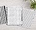 BetterNote Monthly Dividers for Disc Notebooks, Tabbed Index Dividers, Fits Levenger Circa, Arc by Staples, Happy Planner, TUL, B&W Pattern (11-Disc, 8.5