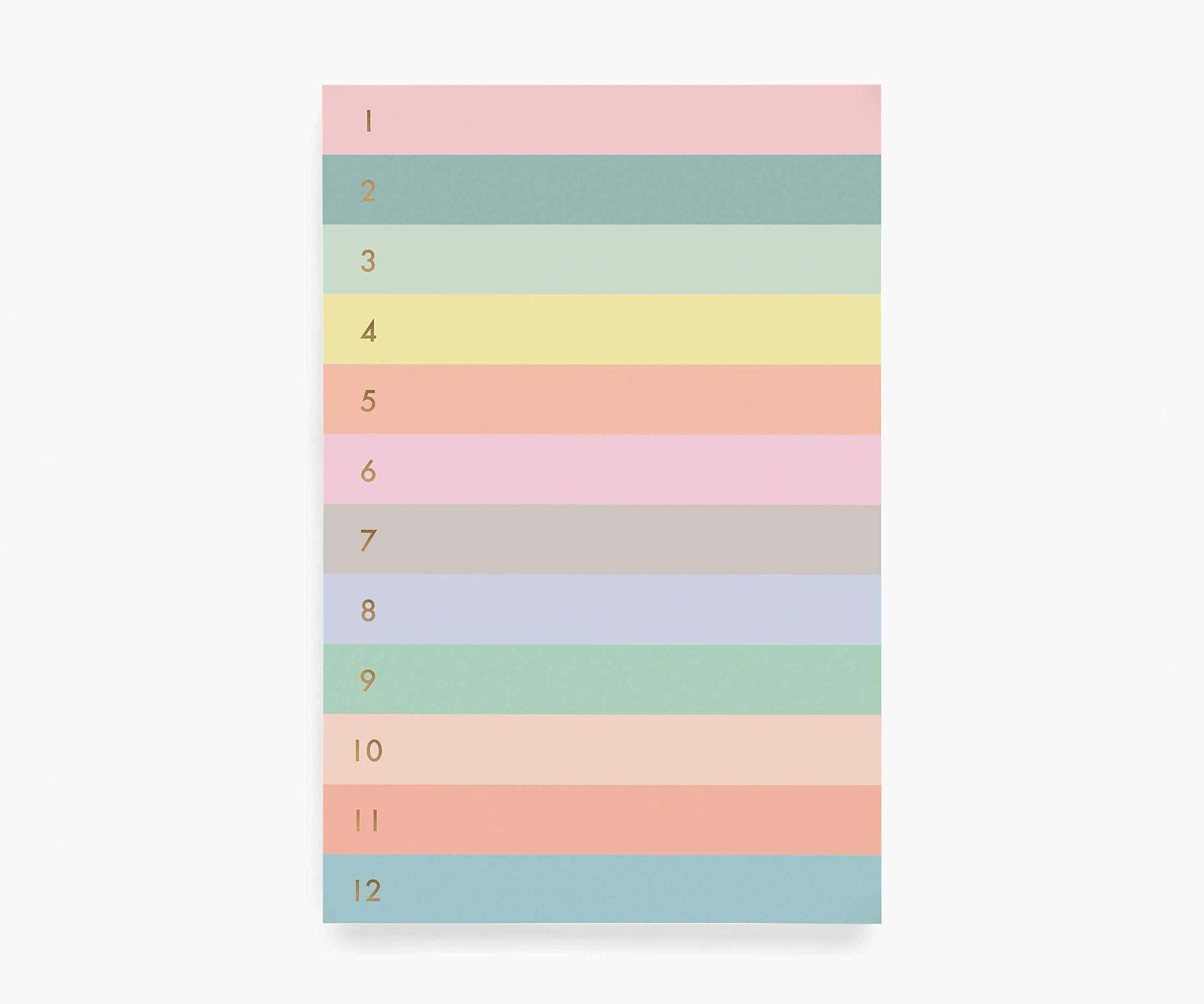 RIFLE PAPER Co. Large Memo Notepad | 65 Tear-Off Pages, Featuring Featuring Garden Party Florals, Printed in Full Color and Foil Stamped (9" L × 6" W), Garden Party