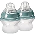Tommee Tippee Closer to Nature Soft Feel Silicone Baby Bottle | Breast-Like Nipple, Anti-Colic, Stain & Odor-Resistant, Clear