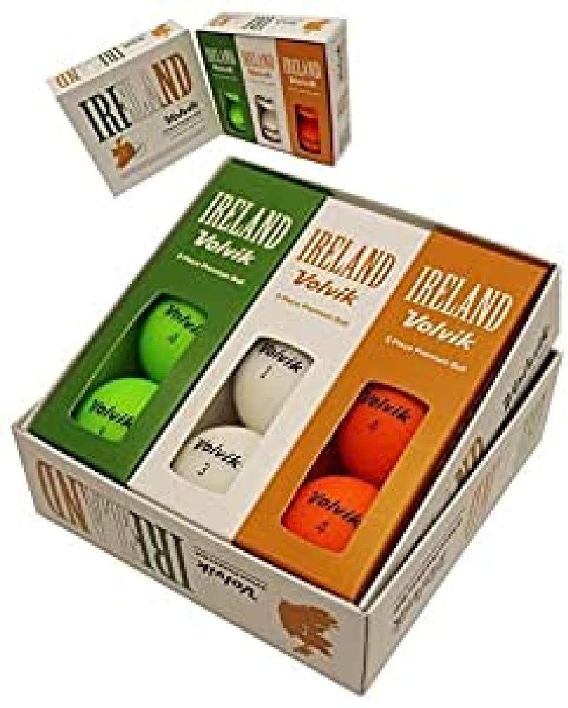 Volvik Vivid Ireland Country Pack Golf Balls (Pack of 9), 1DZ