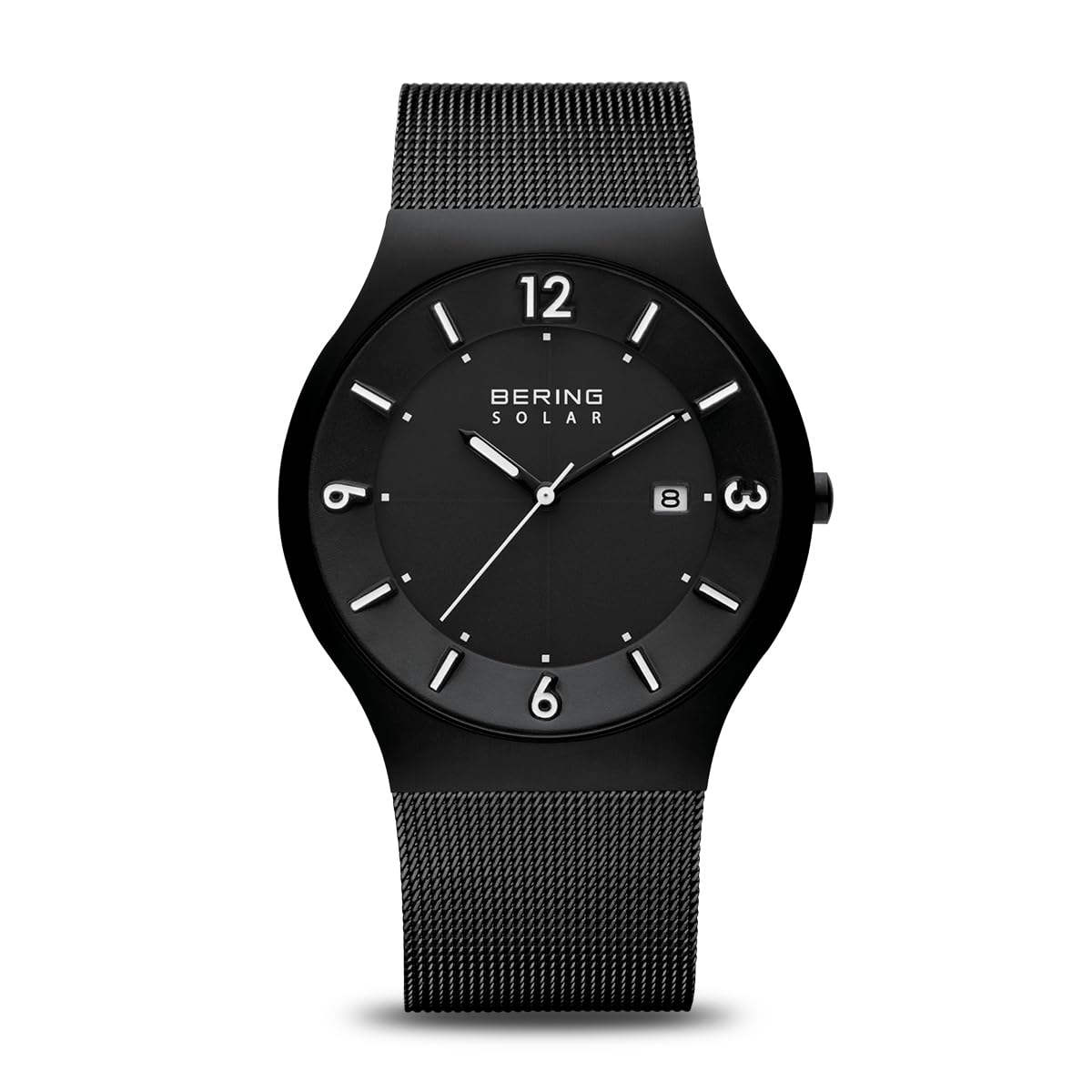 BERING Men Analog Solar Collection Watch with stainless steel Strap and Sapphire Crystal 14440-222, Black — image 1