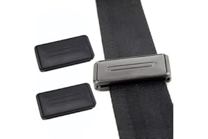 FAROCHY Car Seat Belt Adjuster, Seatbelt Clips | Smart Adjust Seat Belts to Relax Shoulder Neck Give You a Comfortable and Safe Experience | 2PCS Black
