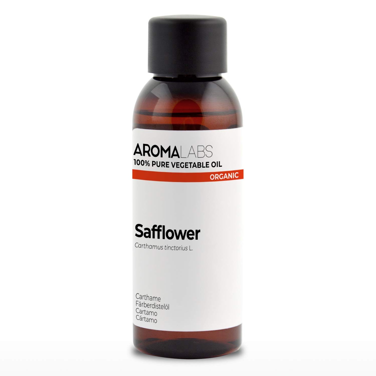 ORGANIC - SAFFLOWER Oil - 50mL - 100% Pure, Natural, Cold Pressed and AB Certified - AROMA LABS (French Brand)