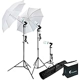 Photography Photo Portrait Studio 600W Day Light Umbrella Continuous Lighting Kit by LimoStudio, LMS103