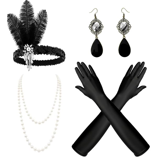 Boa De Plumas Negras De 120 Cm, Accesorio Para Disfraces Charleston, Años 20, Flapper, Carnaval, Fiesta De Máscaras, Plumas Naturales