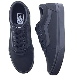 Vans Women's Ward Sneaker, Canvas Black Black, 9