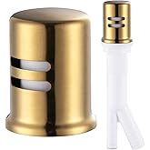 Dishwasher Air Gap Cover, Dishwasher Air Gap Cap for Kitchen Sink, Solid Brass Dishwasher Overflow Vent Cap Replacement Kit, 