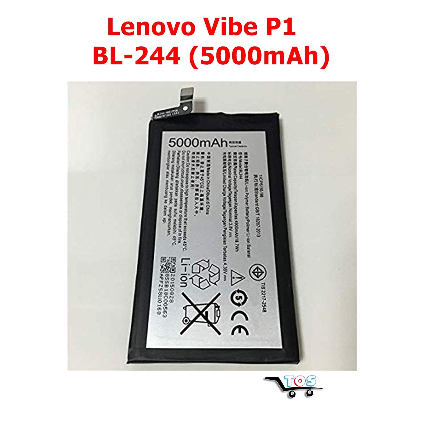 Tos Riviera Lenovo Vibe P1 Battery Compatible For Lenovo Vibe P1 Bl 244 5000mah 1icp6 55 98 Buy Online In Morocco At Desertcart Ma Productid 126295067