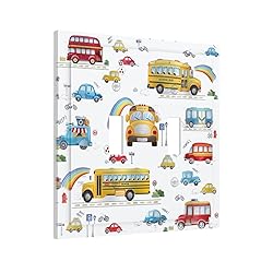 Wpshijia Kids Bus Taxi Truck 2 Gang Light Switch