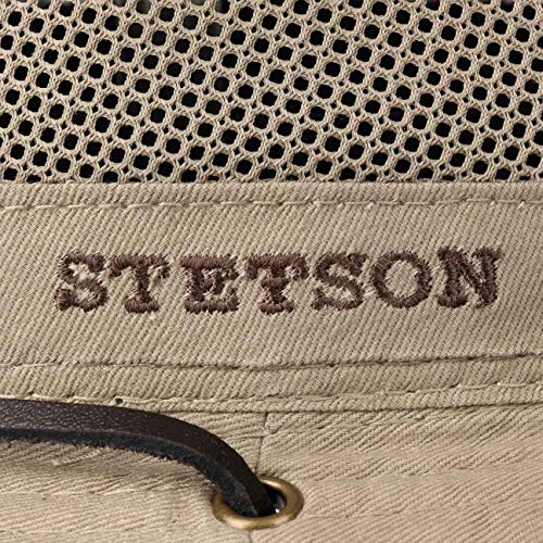 Stetson Takani Safarihut Damen/Herren - Hut aus 100% Baumwolle - Stoffhut mit UV-Schutz 30 - Sonnenhut mit Kinnband… – Bild 6