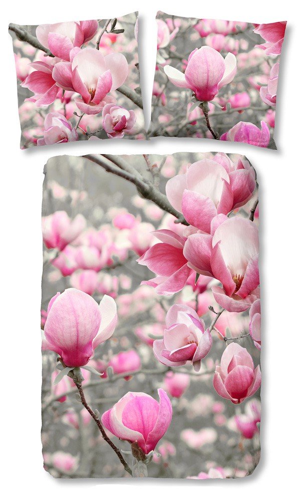 Good Morning 5077 Duvet 135 Cm With Magnolia Flowers 100 Cotton