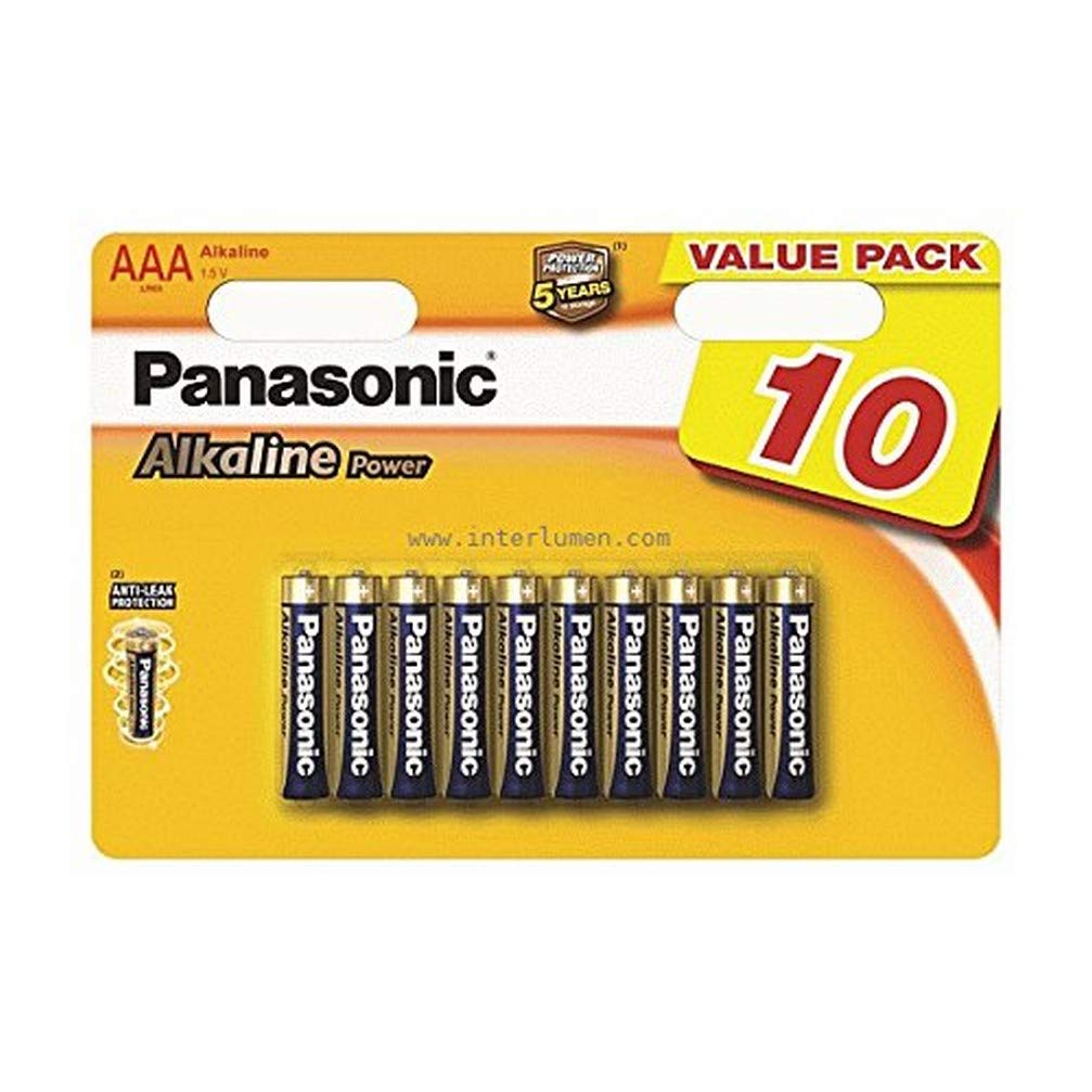 Panasonic 2380 LR03APB/10BW AAA Alkaline Power Batteries (Pack of 10)