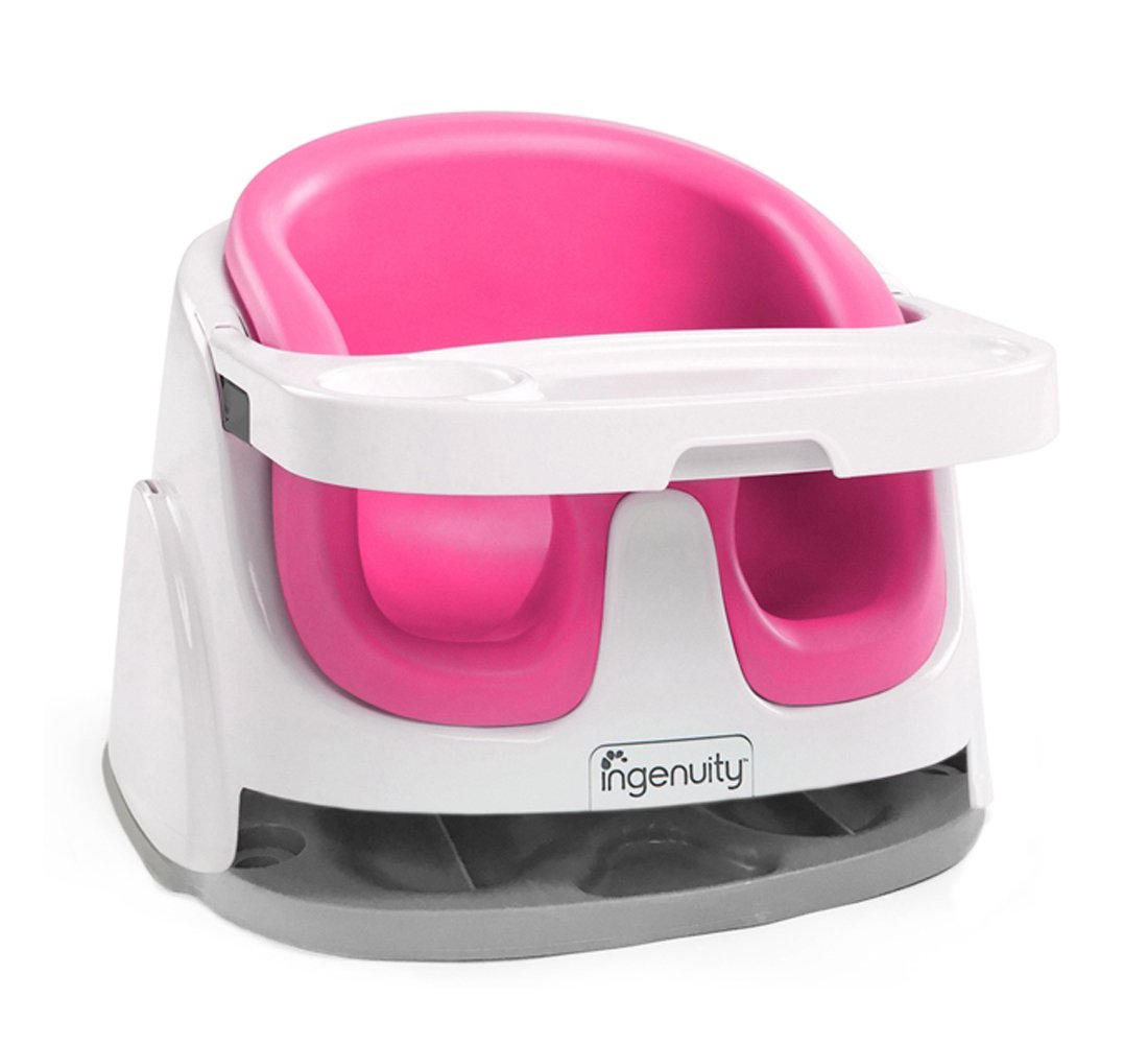Bright ジャンボ赤ちゃんソファ 離乳食椅子 ブースターチェア トレイ 海外直送 Pink Baby Base 2 In 1 Pink Starts B06xx9w8r5 Seat ハイチェア セール 登場から人気沸騰 Nafusah Com