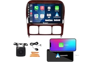 CarPlay Android Auto Navigation Stereo GPS Radio Display 9" IPS Touchscreen Headunit Tablet Media Player for Benz S Class W22