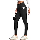 Heathyoga Fleece Lined Leggings with Pockets for Women Thermal Leggings Warm Leggings Women Winter High Waisted Yoga Pants