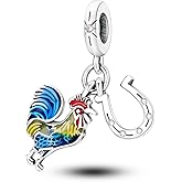 HONGRUI 925 Sterling Silver Charm for Women Bracelets and Necklace Fashion Bead Charms Clearance for Mother Daughter Sisters Friends Jewelry Gift