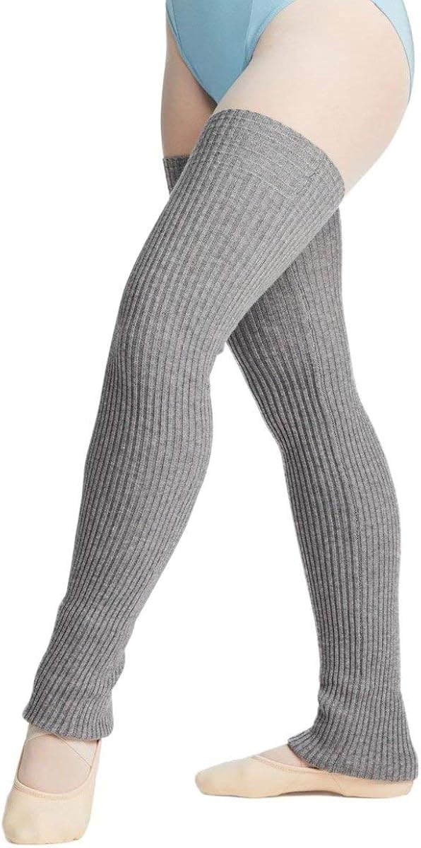Capezio Ca1Ev 126 36" Legwarmer Warm-Up KNITS - Heather Grey, One Size