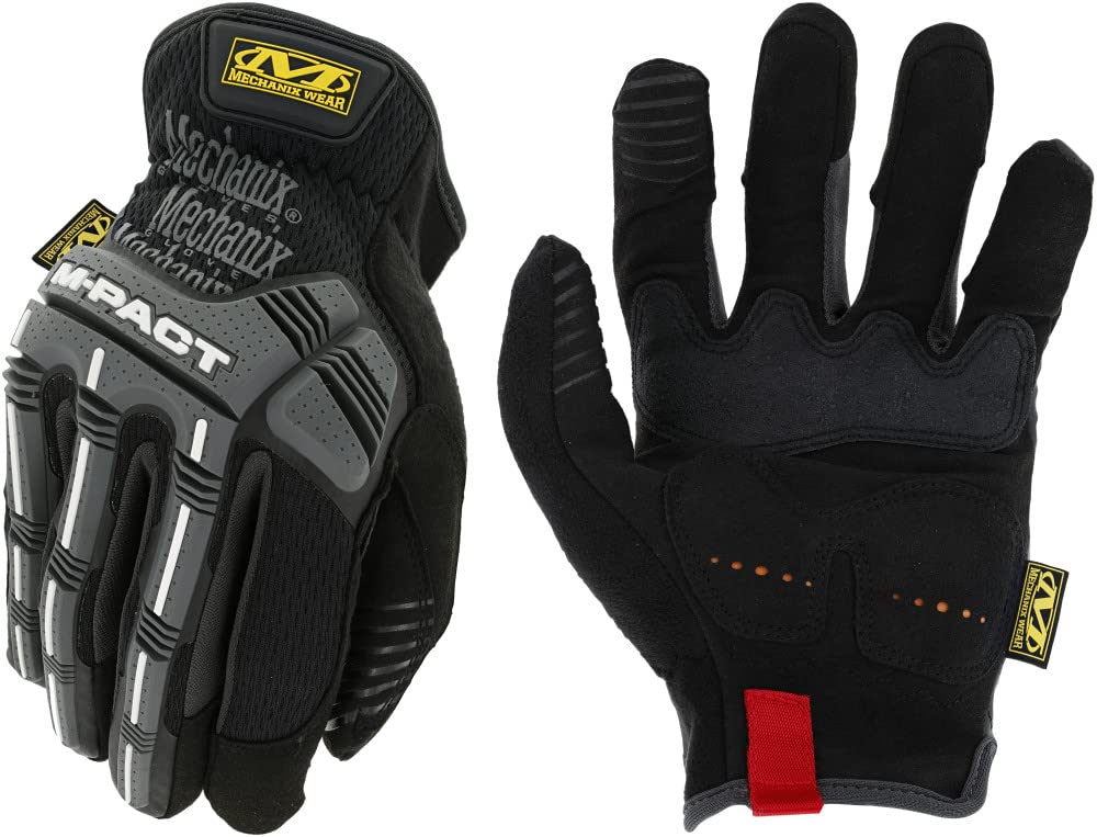 Mechanix Wear - M-Pact Open Cuff Work Gloves (Medium, Black/Grey)