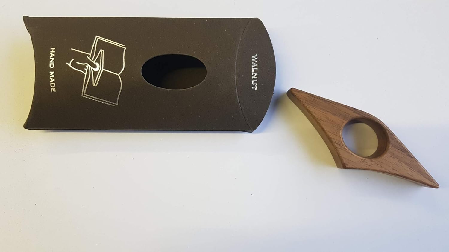 Easy Reader - praktische Lesehilfe - Lesezeichen aus Walnussholz