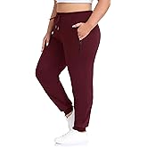 ZERDOCEAN Women's Plus Size Active Sweatpants Tapered Workout Caual Lounge Pants Joggers Pants Zippered Pockets