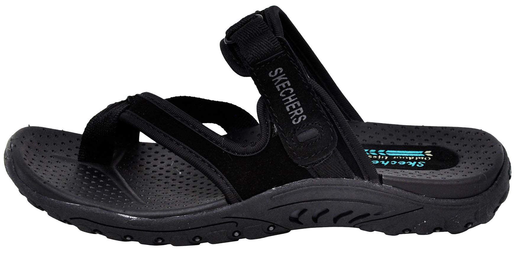 skechers women's reggae trailway flip flop