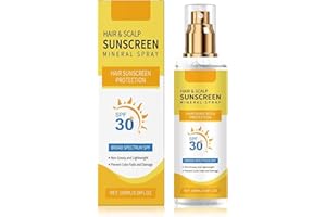Hair & Scalp Sunscreen Spray SPF 30, Weightless UV Blocker for Dyed/Highlighted Hair | Weightless Non-Greasy Protection, Beac