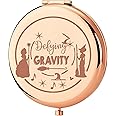 KEYCHIN Witch Pocket Mirror Elphaba and Glinda Fans Gifts Defying Witch Compact Makeup Mirror Musical Elphaba and Glinda Witch Merch (Defying-RG)