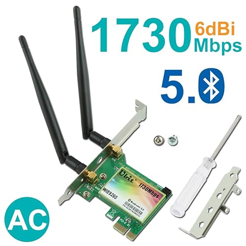 Gigabit WiFi Card, WirelessAC 9260 Bluetooth 5.0 Card, Ubit 802.11AC