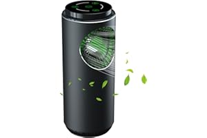 Tesiplz Car Ozone Generator,Negative Ion UV Light 3 Modes Air Purifier,Portable USB Touch Controlled Smoke Smell Odor Removal Eliminator Machine,Ionizer Deodorizer for Home Office Automotive Pet