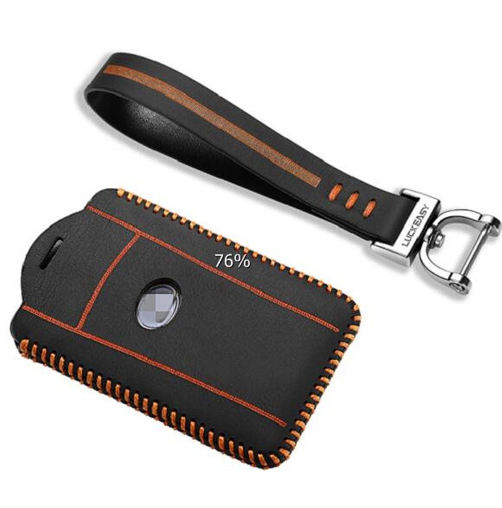 Tucool Racing Remote Car Case Keys Shell Leather for Lexus LX 570 2013/2016 LS 2010 600hl 2016 rc Key Cover (Yellow, 3S)