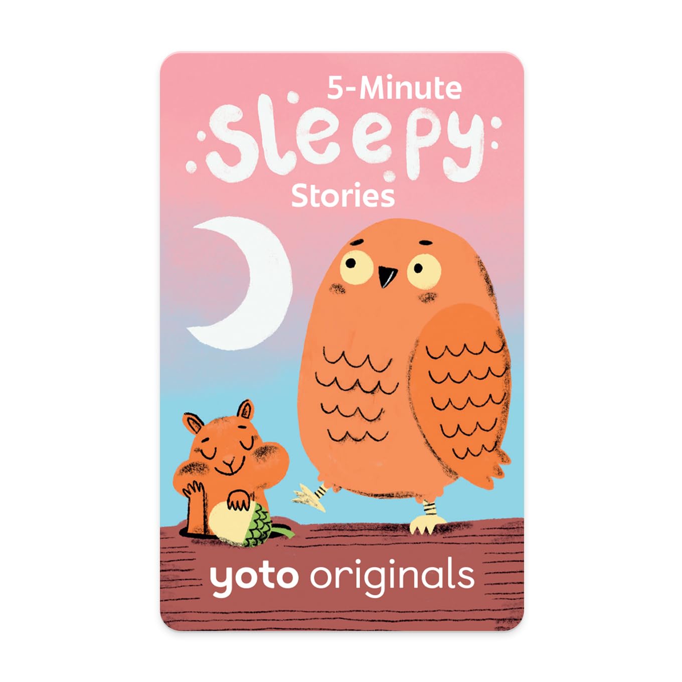 Yoto 5-Minute Sleepy Stories – Kids Audio Card for Use with Player & Mini All-in-1 Audio Device, Educational Screen-Free Listening with Relaxing Tales for Naptime Bedtime & Winding Down, Ages 5+