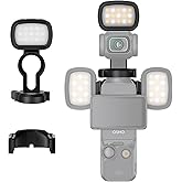 JJC Magnetic Mini LED Light for DJI Osmo Pocket 3 Creator Combo, 3000K/4500K/6500K, CRI 95+, Brightness Adjustable, Pocket3 V